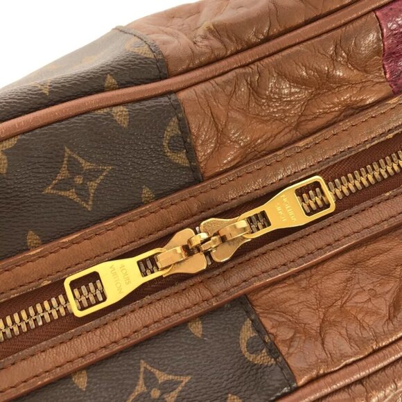 LOUIS VUITTON Blocks Tote M40503 Monogram Brown Bordeaux Monogram Blocks - Picture 9 of 10